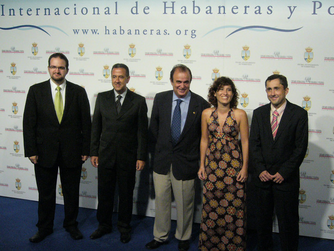 Technical Committee. From left side to right: Aurelio Martínez, Armando Bernabeu, Francisco Grau, Pilar Páez, José Francisco Sánchez